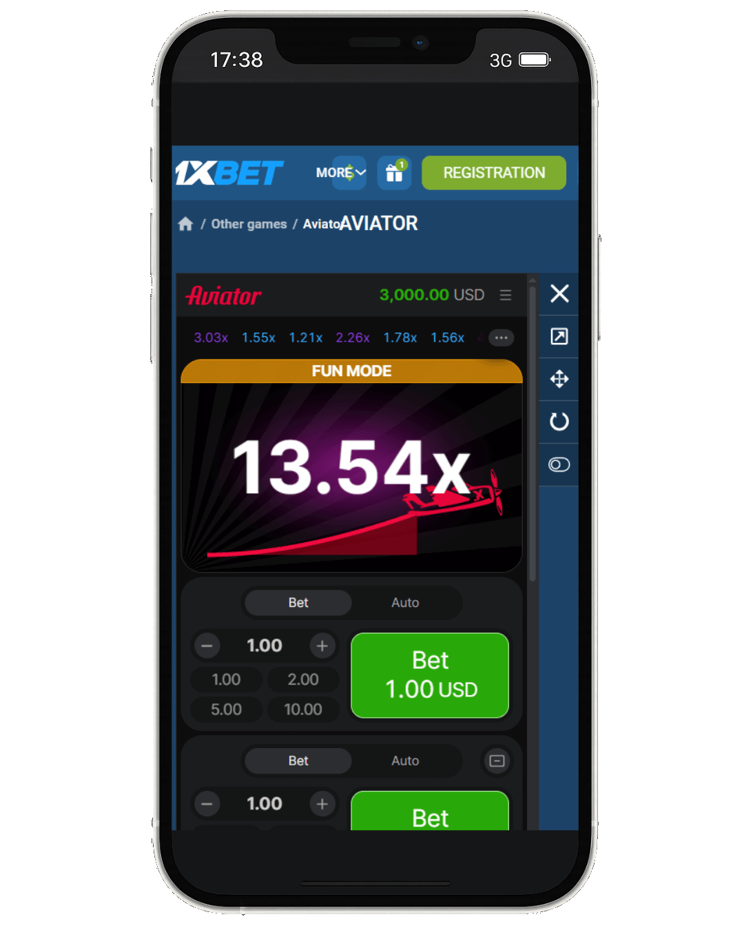 1Xbet Aviator KE