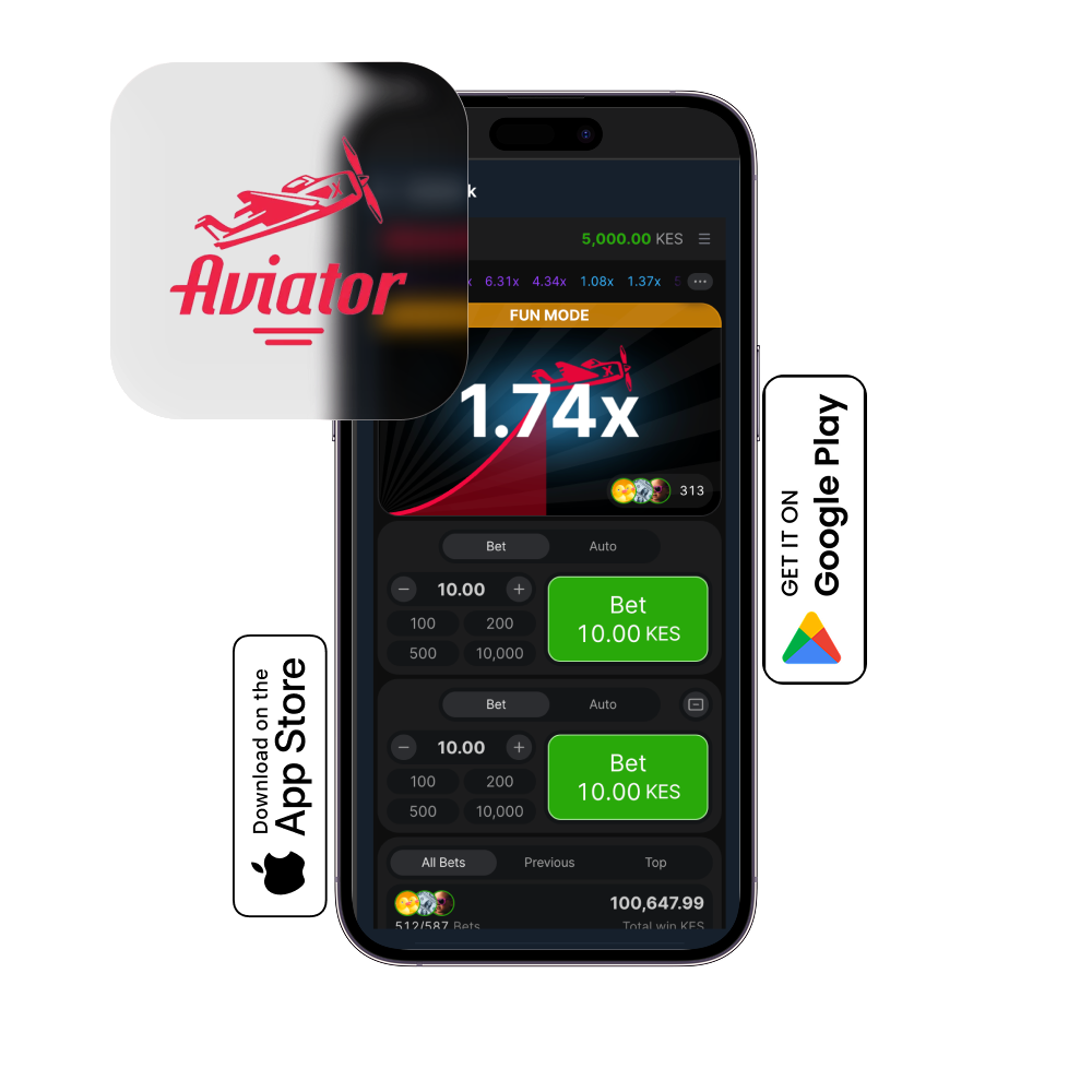 Play Spribe's Aviator crash game on your phone in Kenya.