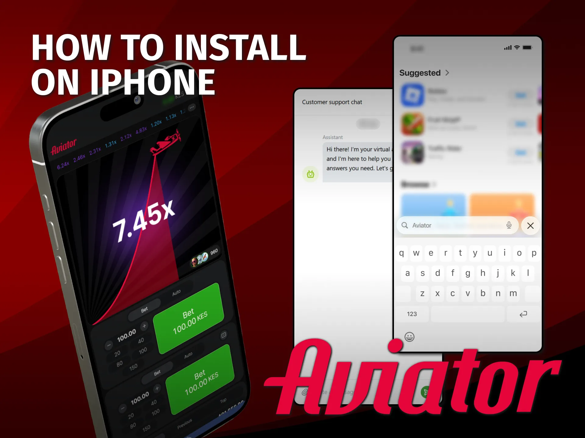Install the official Aviator app on your iPhone in Kenya.