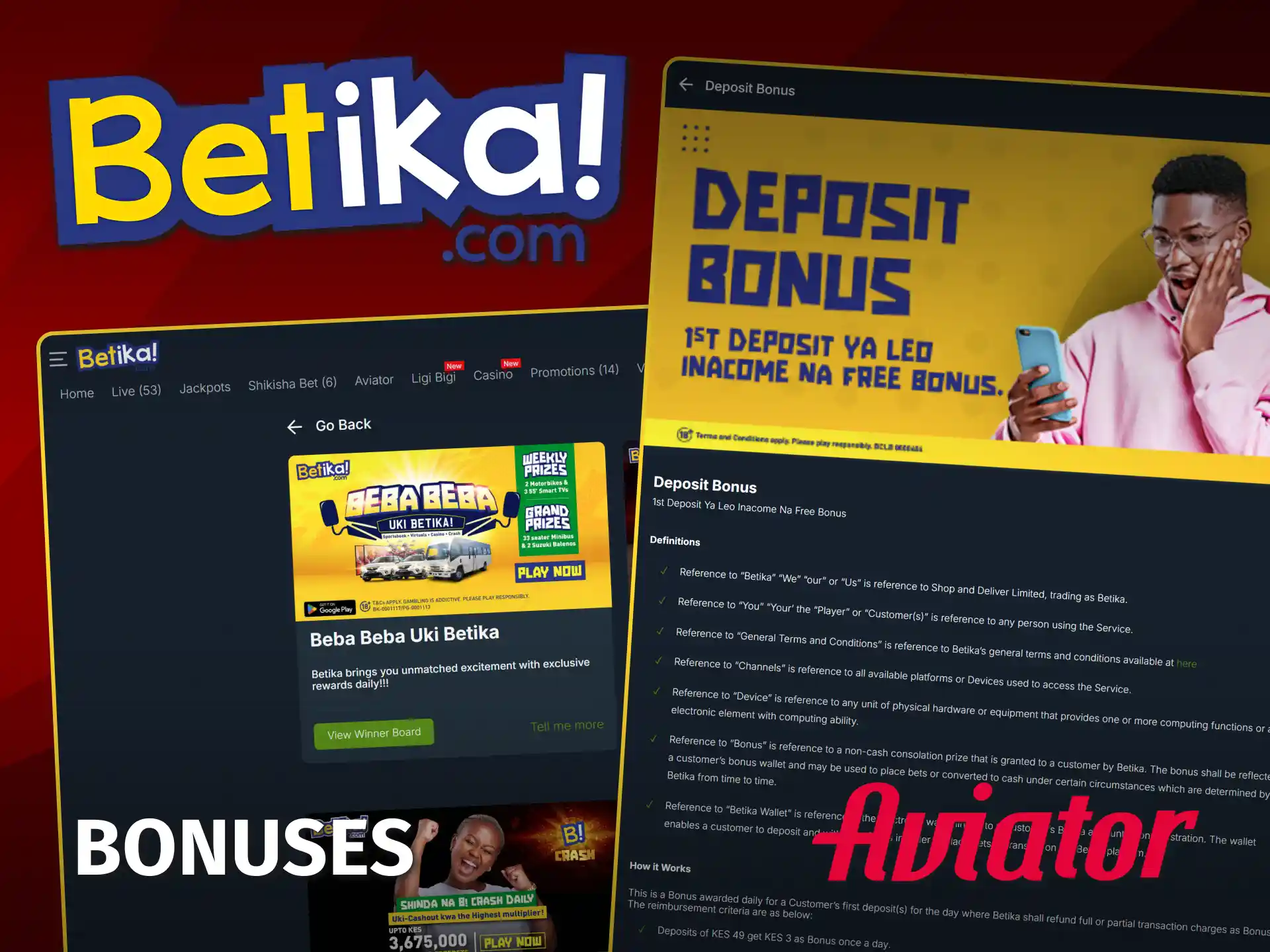 Earn rewards and playtime with Betika Aviator bonuses in Kenya.