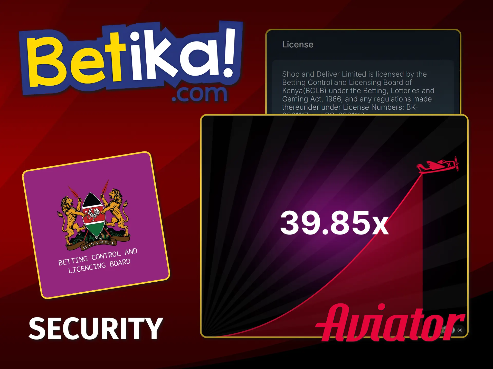 Try out secure Aviator's gameplay at Betika Kenya online casino.