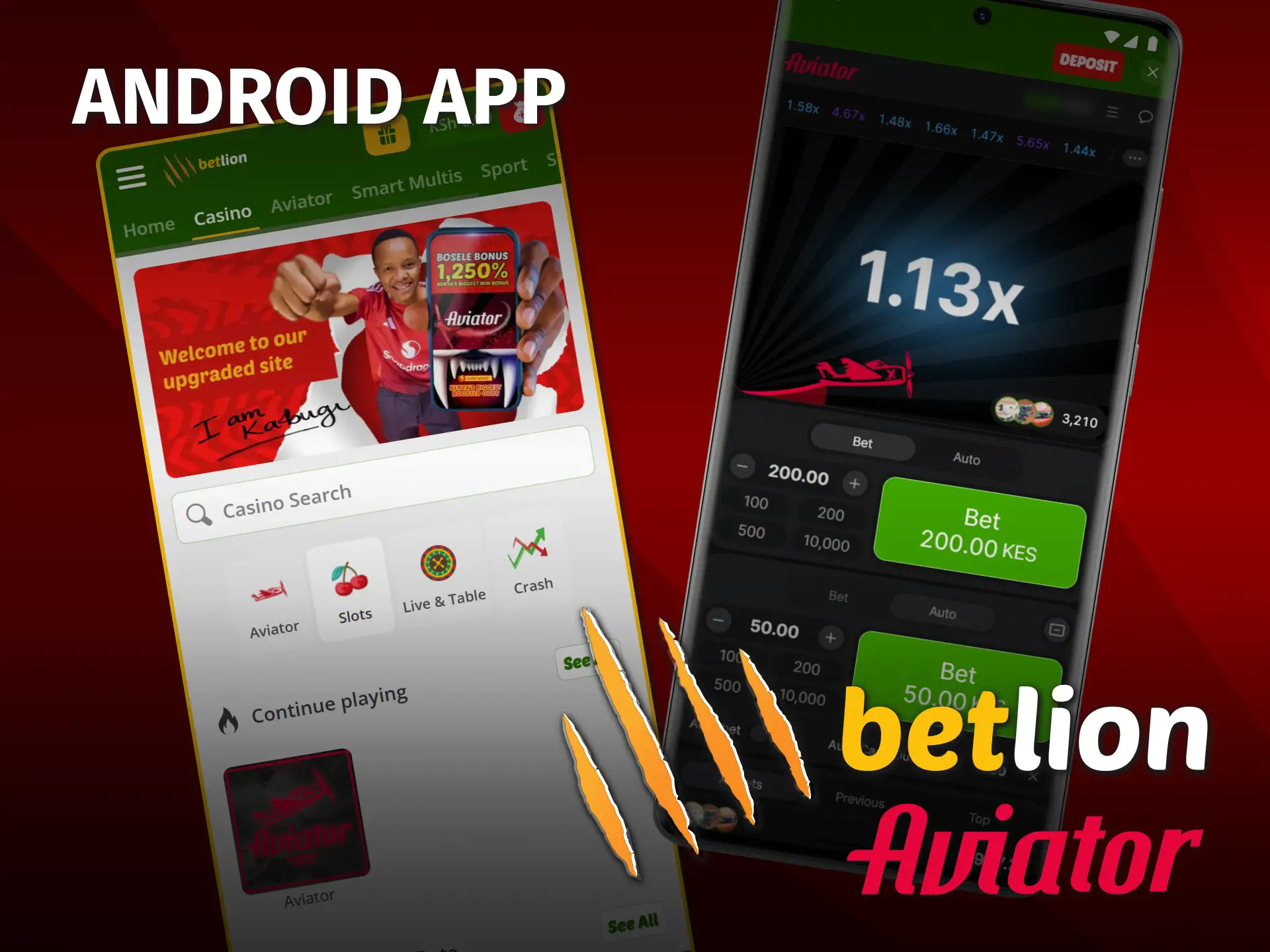 Download the BetLion Aviator Android APK for playing in Kenya.