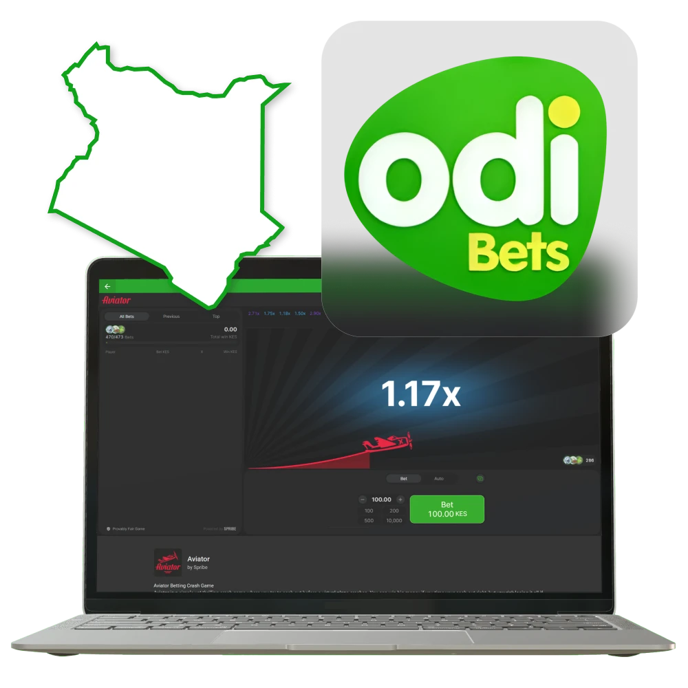 Play the popular Aviator crash game at Odibet Kenya official.