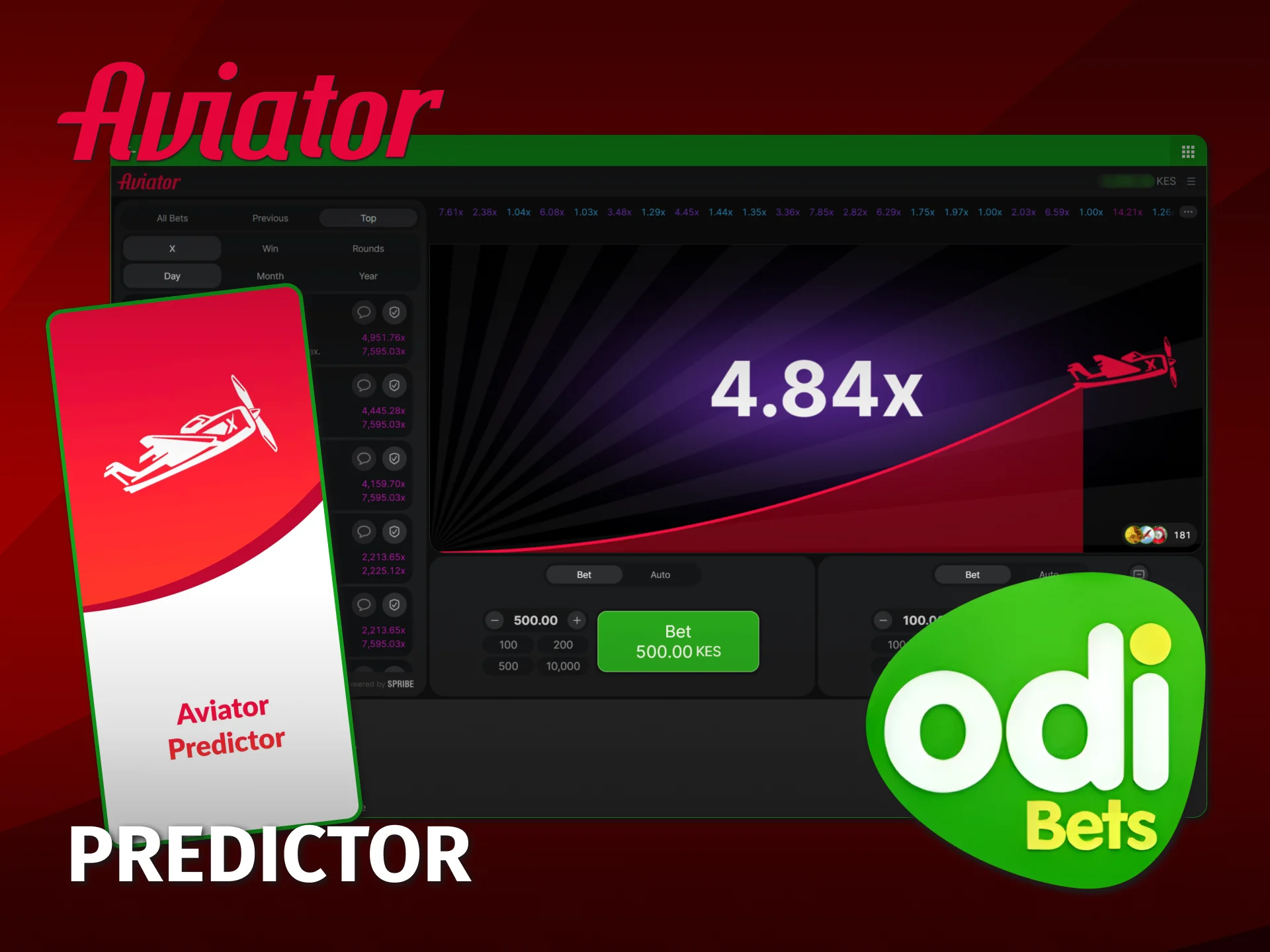 Ignore the Odibet Aviator Predictor available unofficially in Kenya.