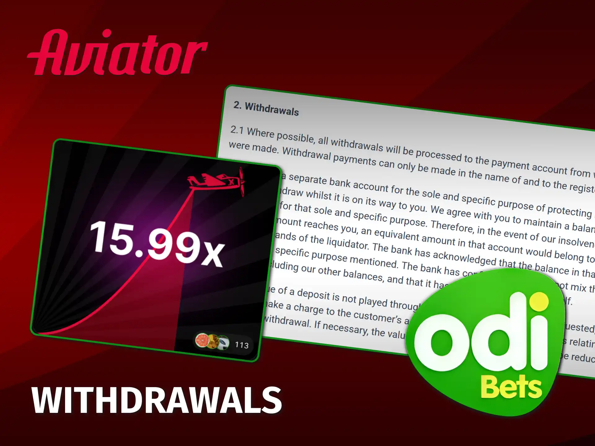 Follow steps to withdraw your Aviator funds from Odibet Kenya.