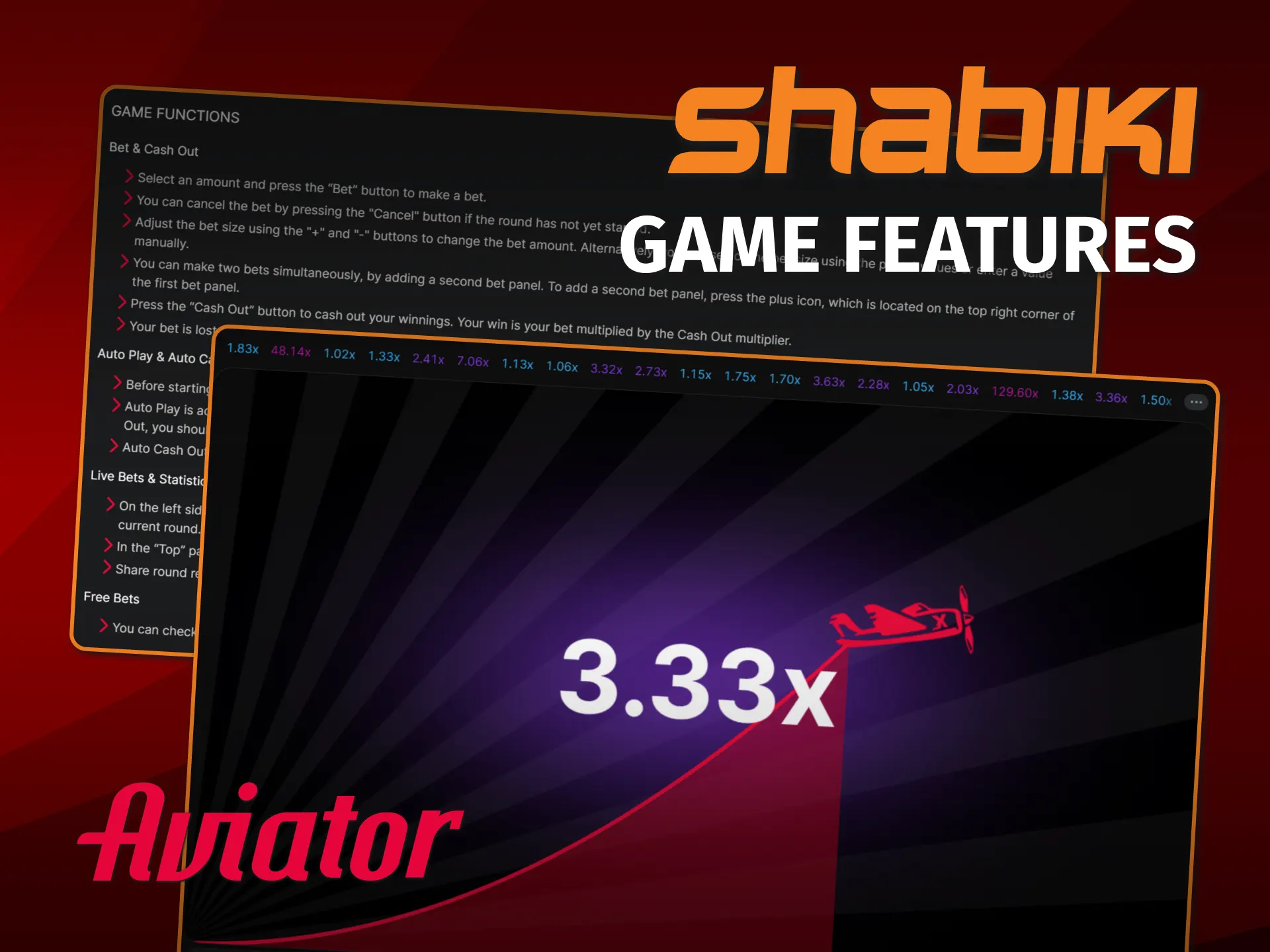 Explore main features of Aviator game at Shabiki Kenya official.