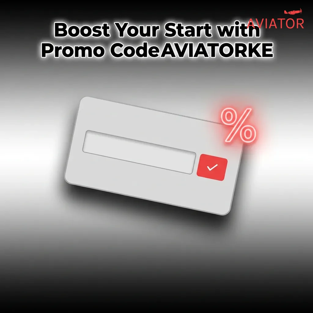 Person entering promo code AVIATORKE on registration screen to unlock welcome bonus and free spins