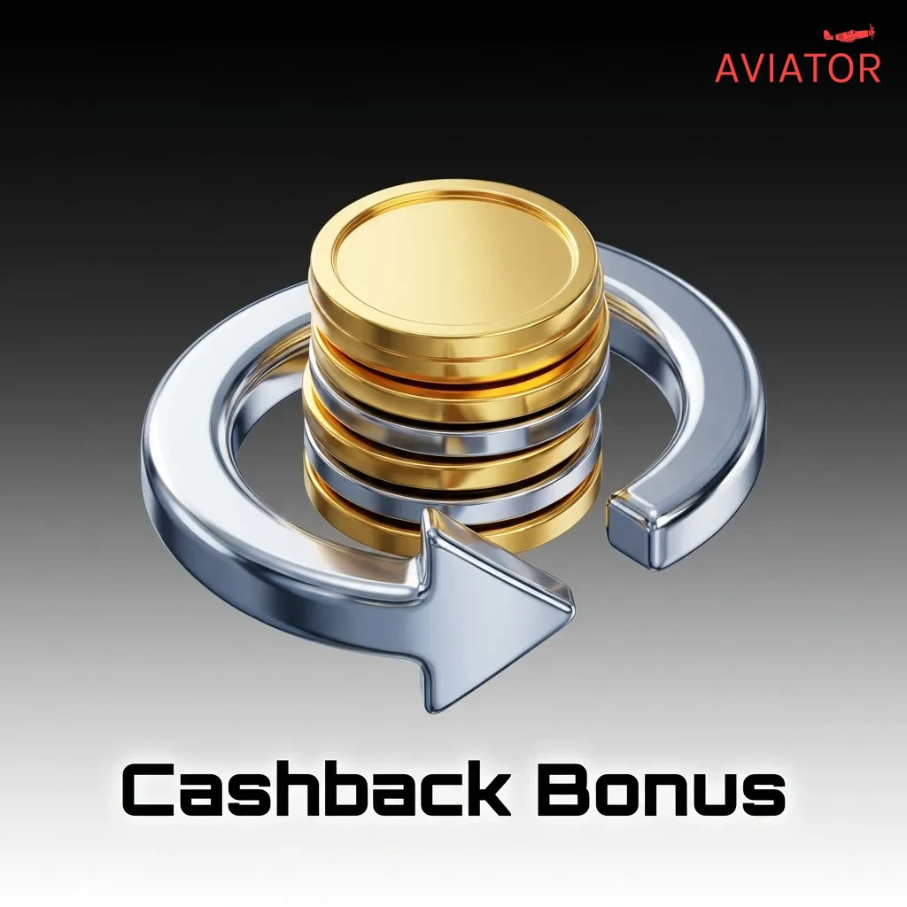 Aviator game cashback bonus returning percentage of lost bets to player's account during casino gaming session