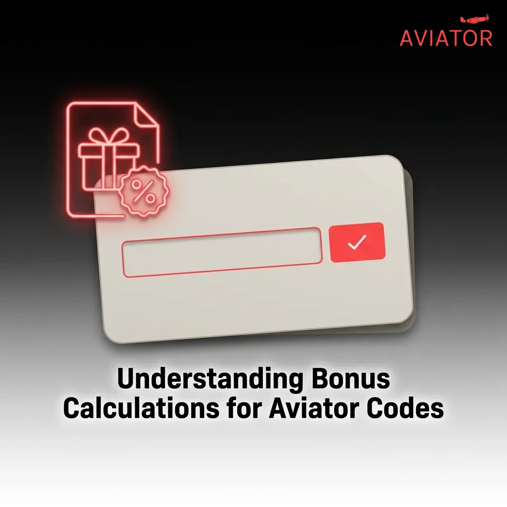 Diagram showing casino bonus calculation formula with deposit amounts and percentage match rates for Aviator promo codes