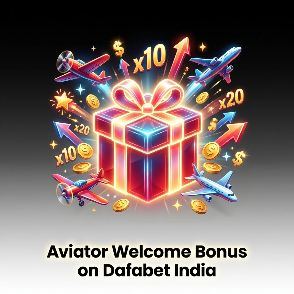Dafabet India Aviator welcome bonus up to INR 20,000 with 100% casino match on first deposit of INR 500