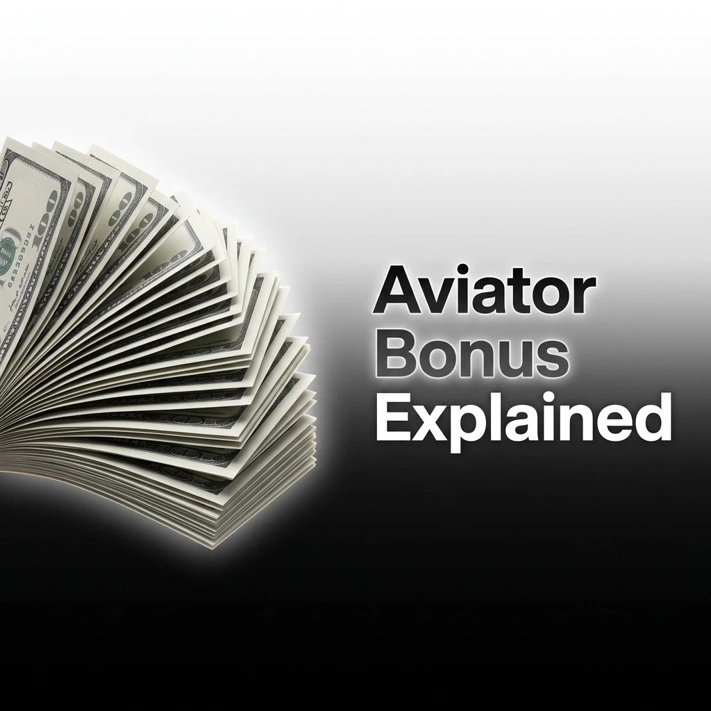 Casino bonus cash and free spins concept for Aviator game sign up offer with wagering requirements explained
