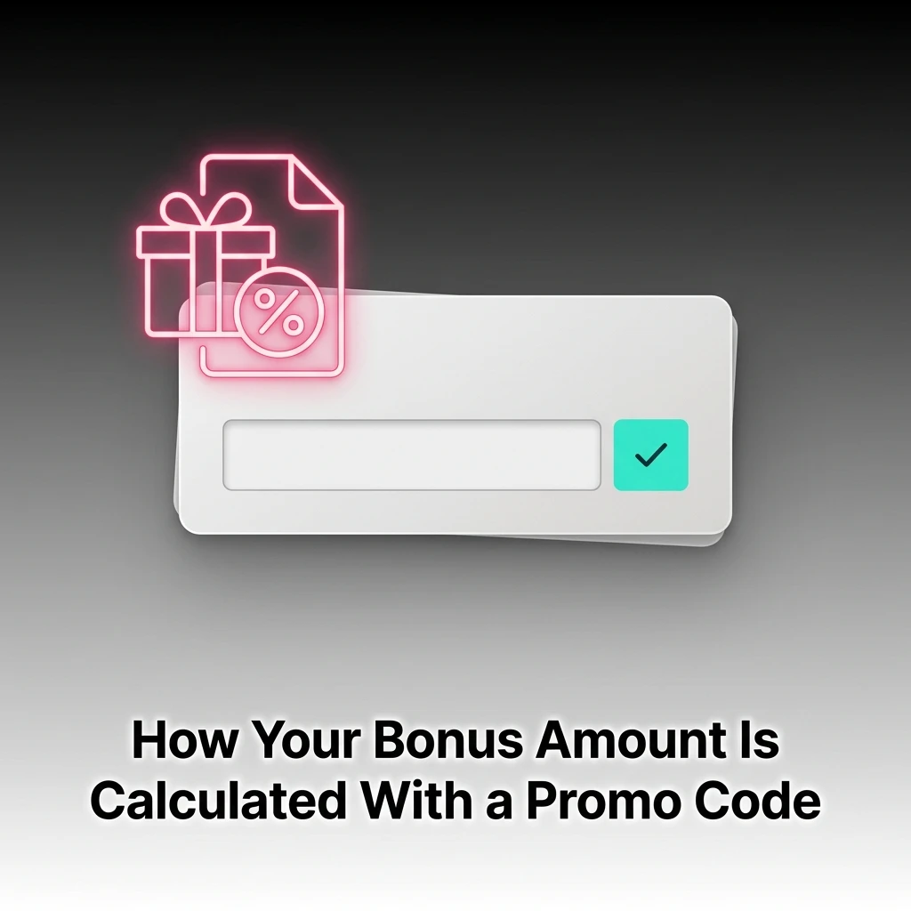 Casino bonus code calculation example showing deposit match percentage and INR bonus cap at Dafabet Casino