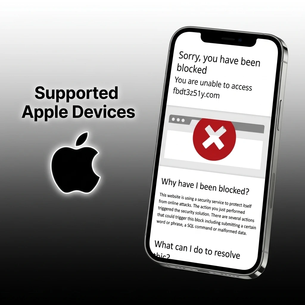 Supported Apple devices for MCW Aviator app including iPhone SE, iPhone 12 to 16 Pro Max, and iPad running iOS 12+
