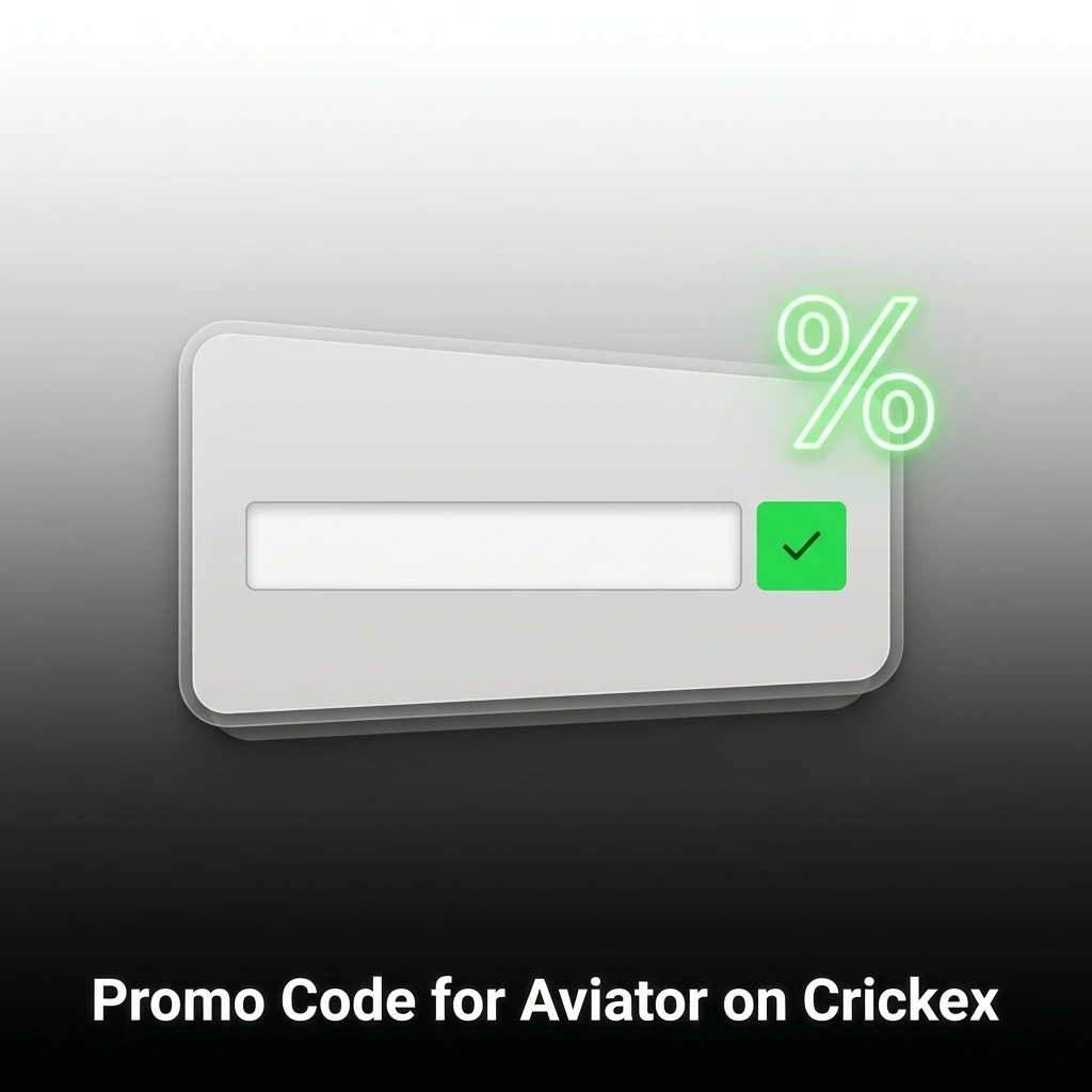 Crickex promo code CRICKEX100 for Aviator bonus activated during registration or via Promotions section