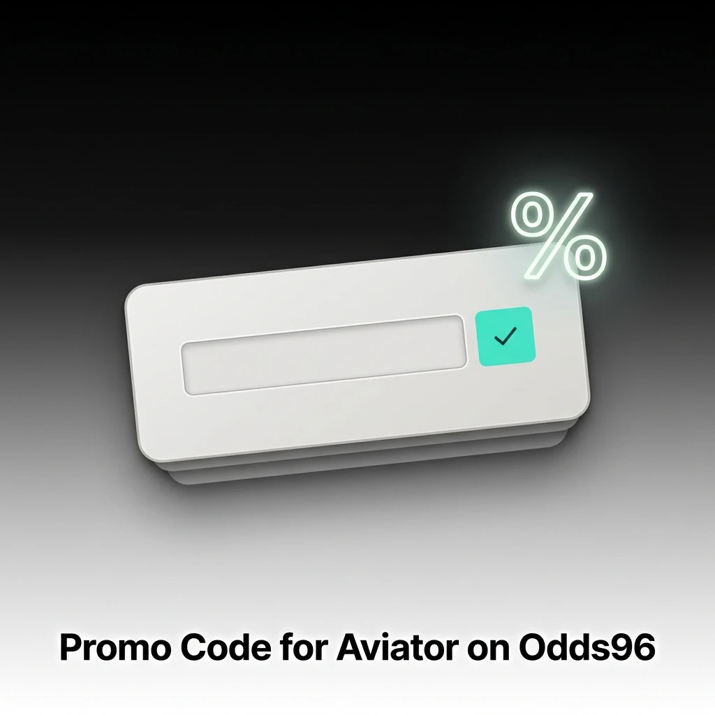 Odds96 Aviator promo code field shown during registration sign-up screen to unlock bonus value